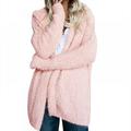 Women Autumn Stylish Concise Casual All-macth Hooded Long Sleeve Keep Warm Solid Color Loose Coat