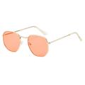 TureClos Polygonal Metal Frame Sunglasses Women Men Fashion Anti-UV Goggles HD Eye Protection Glasses