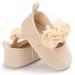 0-18 Months Infants Flowers Lace-up Toddler Crib Shoes Baby Solid First Walkers