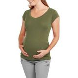 Maternity Long-Sleeve V-Neck Tee