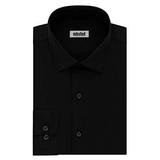 Kenneth Cole Unlisted Men's Dress Shirt Slim Fit Solid , Black, 16"-16.5"Neck 34"-35"Sleeve