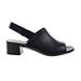 Clarks Elisa Lyndsey Open Toe Heel Women's Sandal Black Leather 26142655