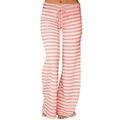 Womens Casual Stripe Wide Leg Pants Loose High Waist Palazzo Pants Yoga Sport Lounge Pants Trousers Sweatpants Plus Size