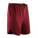 Fake 2-Piece Sports Shorts Men Running Basketball Breathable Quick-Drying Fitness Shorts Loose Training 5-point Pants Red L