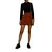 Fashion Sexy Ladies Button Mini Skirt High Waist A-line Short Skirt Outing Party Daily Clothing Slim-fit Hip Skirt