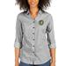 XULA Gold Antigua Women's Structure Button-Up Long Sleeve Shirt - Black/White