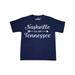 Inktastic Nashville Tennessee Est.1779 Child Short Sleeve T-Shirt Unisex Navy XS