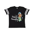 Inktastic Llama Happy Hanukkah with Stars Child Short Sleeve T-Shirt Unisex