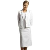 Marvella by White Cross Women's Sleeveless Embroidered Scrub Dress with Jacket