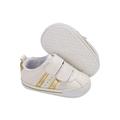 Sunisery Infant Baby Sneakers Soft Sole Anti-Slip Crib Walking Shoes with Adjustable Strap