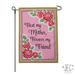 JEC Home Goods Rose Border 2-Sided Polyester 18" x 13" Garden Flag in Pink | 18 H x 12.5 W in | Wayfair GF18001-0