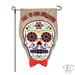 JEC Home Goods Skull Dia De Los Muertos 2-Sided Polyester 18" x 13" Garden Flag in Black | 18 H x 12.5 W in | Wayfair GF30019-0