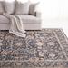 White 79 x 0.24 in Indoor Area Rug - Lauren Ralph Lauren Ralph Lauren Celia Power Loomed, Polyester Pile, Navy Area Rug Polyester | Wayfair