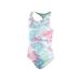 Under Armour Big Girls' One Piece Swimsuit, Crystal-S19, 10