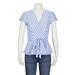 Polo Ralph Lauren Ladies Striped Linen Wrap Blouse