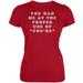 Grammar Police Proper Use You're Funny Red Juniors Soft T-Shirt