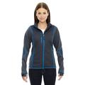 A Product of Ash City - North End Ladies' Pulse Textured Bonded Fleece Jacket with Print - CRBN/ OLY BL 466 - XL [Saving and Discount on bulk, Code Christo]