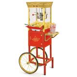 Nostalgia 8 oz Kettle Popcorn Machine w/ Cart, Glass in Red/Yellow | 53 H x 17.5 W x 24.5 D in | Wayfair CCP525RG