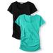 Oh! Mamma Maternity Scoop Neck Tee 2 Pack - Available in Plus Sizes