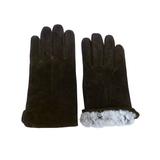 NICE CAPS Mens Genuine Suede Leather Glove With Soft Plush Lining