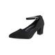 Wazshop Women's Chunky Block High Heels Pumps Closed Pointed Toe Classic Dress Office Shoes for Women