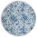 Blue 96 x 0.315 in Indoor Area Rug - Bungalow Rose Martha Stewart Ikat Cream/Area Rug | 96 W x 0.315 D in | Wayfair