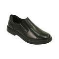 Deer Stags Men's Nu Media Waterproof Memory Foam Slip-Resistant Classic Dress Comfort Slip-On Shoe (Wide Available)