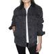 Unisex Sherpa-Lined Denim Jacket - BLACK DENIM/ BLK - L