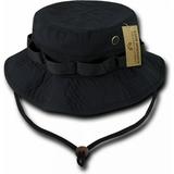 RapDom Ripstop Mens Boonie Hat [Black - L]