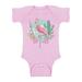 Awkward Styles Pink Floral Flamingo Baby Bodysuit Short Sleeve Pink Flamingo Romper for Boys Summer One Piece for Girls Pink Flamingo Romper for Children Flamingo Gifts for Little One Summer Clothing