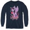 Trevco HBRO147-YL-1 My Little Pony TV & Girl Magic-Youth Long Sleeve T-Shirt, Navy - Small