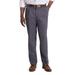 Men's Haggar Iron Free Premium Khaki Classic-Fit Pleat Front Hidden Comfort Waistband Casual Pant Dark Gray