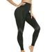 QRIC High Waisted Leggings for Women Workout Seamless Yoga Pants Squat Proof Tummy Control Tights