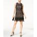 Julia Jordan Women's Black Sleeveless Fringe Dress Size 6