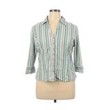 Pre-Owned St. John's Bay Women's Size XL 3/4 Sleeve Button-Down Shirt