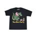 Inktastic Funny Tea Rex Party Teen Short Sleeve T-Shirt Unisex Black XL