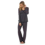 majamas margo long sleeved nursing pajama set #12-9902,large,black