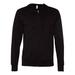 Independent Trading Co. Lightweight Jersey Full-Zip Hooded T-Shirt SS150JZ Black XL