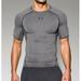 under armour 1257468 men's carbon heatgear s/s compression shirt - size 2x-large