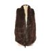 Pre-Owned Tart Collections Women's Size S Faux Fur Vest