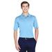 Men's Cool & Dry 8-Star Elite Performance Interlock Polo - COLUMBIA BLUE - L