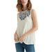 Lucky Brand Womens Applique Tank Top