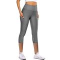 Colisha High Waist Yoga Capris for Women Workout Leggings with Pockets Moisture Wicking Slim Fit Booty Pants