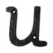 RCH Supply Company Vintage Classic Iron House Letter (3 Inch) Metal in Black | 3 H x 3 W x 0.2 D in | Wayfair 830U-BLK075