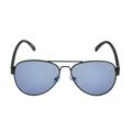 Foster Grant Men's Black Mirrored Aviator Sunglasses WW07