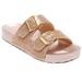 New Women's Rhinestone Glitter Footbed Buckled Double Strap Slide Slipper Sandal (FREE SHIPPING)