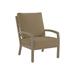 Tropitone Muirlands Patio Chair w/ Cushions in Brown | 39.5 H x 27.5 W x 33 D in | Wayfair 612011_MOA_Timber Weave