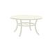 Tropitone Arazzo Cast Dining Table Metal in White/Brown | 28.5 H x 54 W x 54 D in | Outdoor Dining | Wayfair 282054U-28_PMT