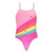 Pink Platinum Girls' 1-Piece Star Rainbow Swimsuit (Toddler)