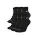 Nike Everyday Plus Cushion Ankle Black/White Socks - 6 Pair Pack SX6899-010